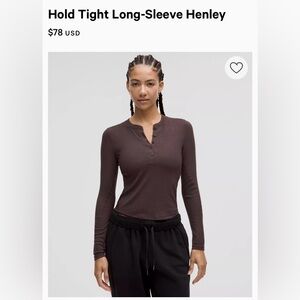 Lululemon Hold Tight Long-Sleeve Henley ESPR 4
